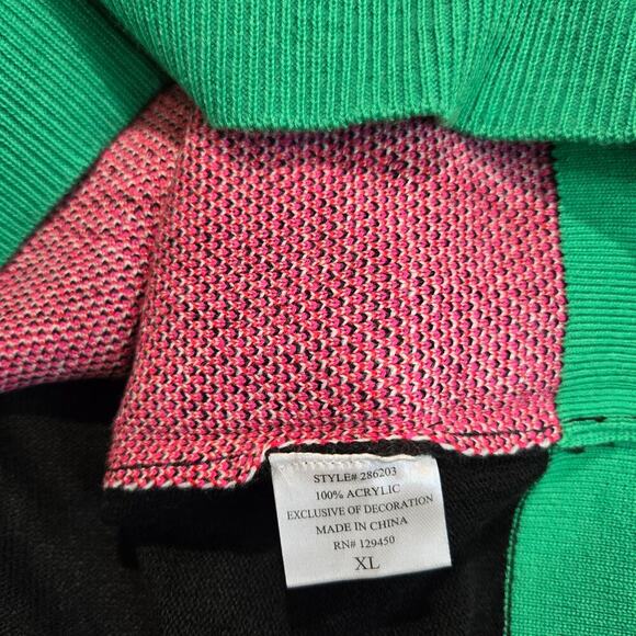 NWT Rockin' Around Christmas Sweater Santa Claus BYOB Pocket Sz XL Holiday - Picture 13 of 14